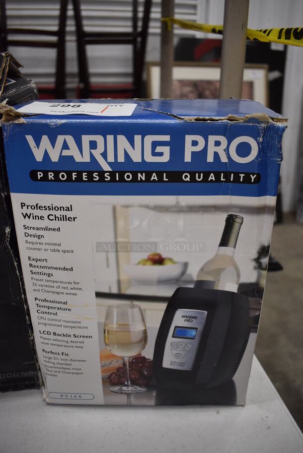 IN ORIGINAL BOX! Waring Pro Countertop Professional Wine Chiller. 