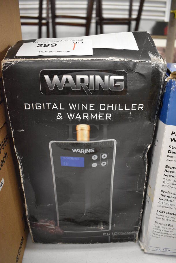 IN ORIGINAL BOX! Waring Countertop Digital Wine Chiller and Warmer. 