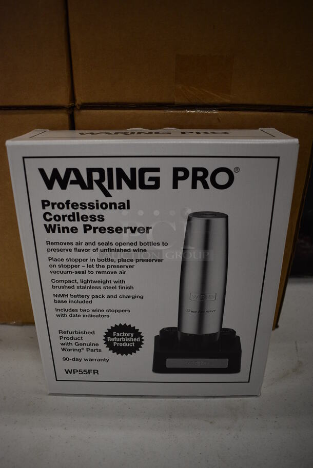 4 BRAND NEW IN BOX! Waring Pro Professional Cordless Wine Preservers. 4 Times Your Bid!