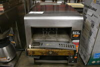 NICE! Star Model QCSE-2-1200 Stainless Steel Commercial Countertop Electric Powered Conveyor Toaster Oven. 208 Volts, 1 Phase. 15x23x16