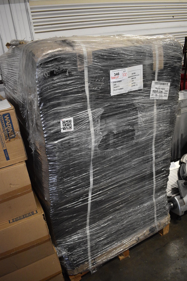100 BRAND NEW Black Anti Fatigue Floor Mats on Pallet. 36x36. 100 Times Your Bid! - Image 2 of 4