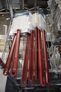 8 BRAND NEW! Poly Scrapers. 16". 8 Times Your Bid!