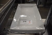 3 White Ceramic Plates. 9.5x16x1. 3 Times Your Bid!