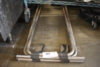Chrome Finish Serving Tray Stands. 19x2x35