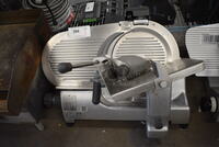 WOW! Hobart Model 2812 Stainless Steel Commercial Countertop Meat Slicer w/ Blade Sharpener. 120 Volts, 1 Phase. 26x26x24. Tested and Working!