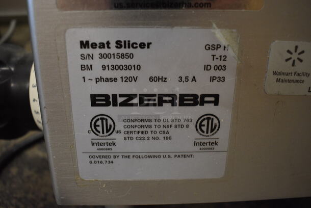 WOW! 2012 Bizerba Model GSP H Stainless Steel Commercial Countertop Meat Slicer. 120 Volts, 1 Phase. 26x24x24. Tested and Does Not Power On - Image 3 of 5