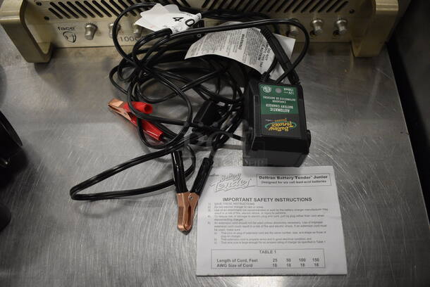 Deltran Battery Tender Junior w/ Instructions. Unit Was Only Used Once - Tested and Working!