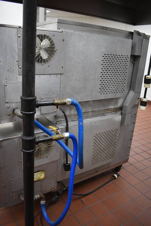 2 GORGEOUS! Stainless Steel Commercial Gas Powered Conveyor Pizza Ovens on Commercial Casters. Top Conveyor Belt Is Missing. Comes w/ 2 Gas Hoses! 79x58x64. 2 Times Your Bid! BUYER MUST REMOVE. Removal/Transport fee of $500.00 will be charged if we have to transport this item back to our warehouse for shipping or pick up - Image 9 of 9