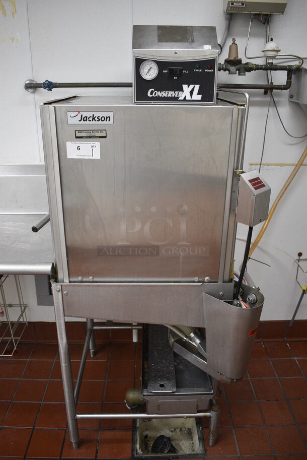 GORGEOUS! 2010 Jackson Model CONSERVER XL Stainless Steel Commercial Straight Pass Through Dishwasher. 115 Volts, 1 Phase. 33x32x67. BUYER MUST REMOVE