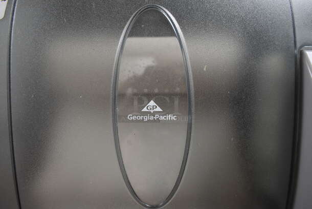 Georgia Pacific Gray Poly Paper Towel Dispenser. 12x11x14. BUYER MUST REMOVE - Image 4 of 4