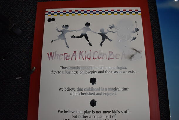 Where A Kid Can Be A Kid Rules Sign. 24x1x40 - Image 4 of 5