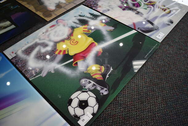 Picture of Chuck E Cheese Style Soccer Player. 44x1x44 - Image 2 of 5