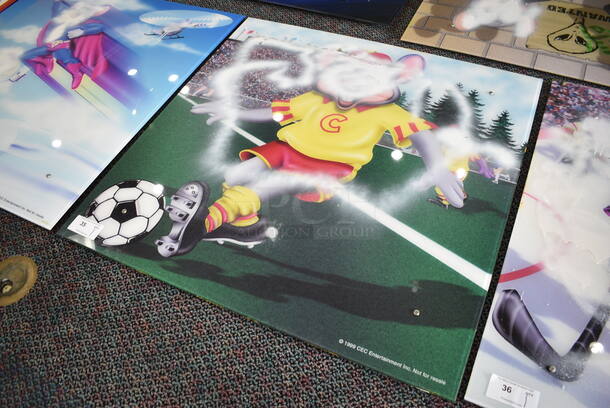 Picture of Chuck E Cheese Style Soccer Player. 44x1x44 - Image 3 of 5