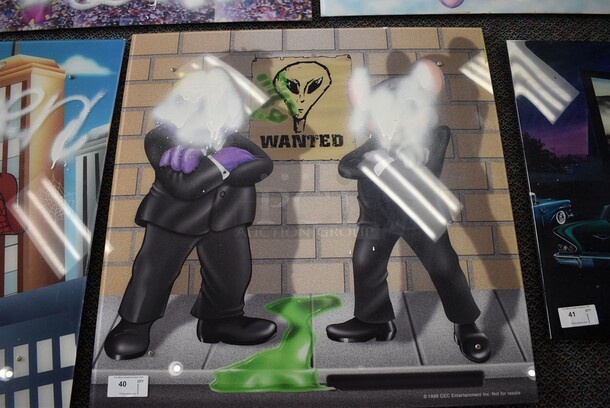 Picture of Chuck E Cheese Style Men In Black. 44x1x44 - Image 1 of 4