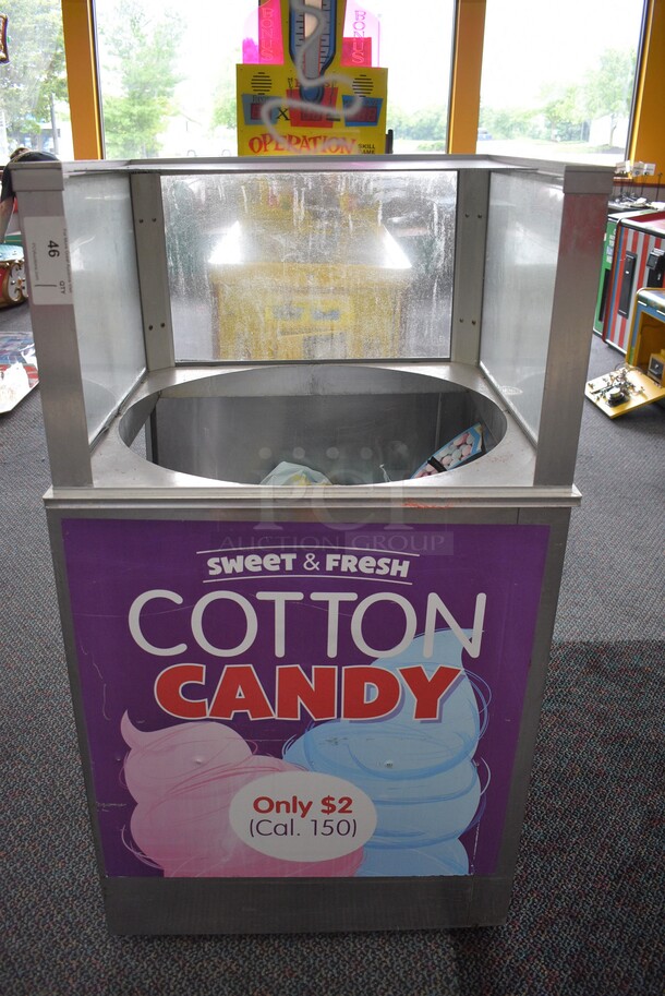 Metal Commercial Cotton Candy Machine Stand. 28x28x50