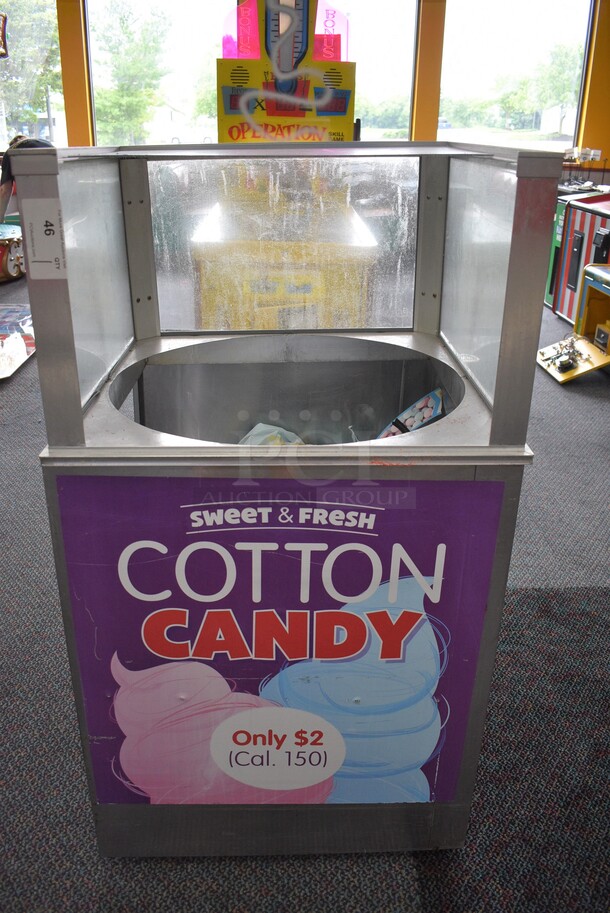 Metal Commercial Cotton Candy Machine Stand. 28x28x50 - Image 1 of 5