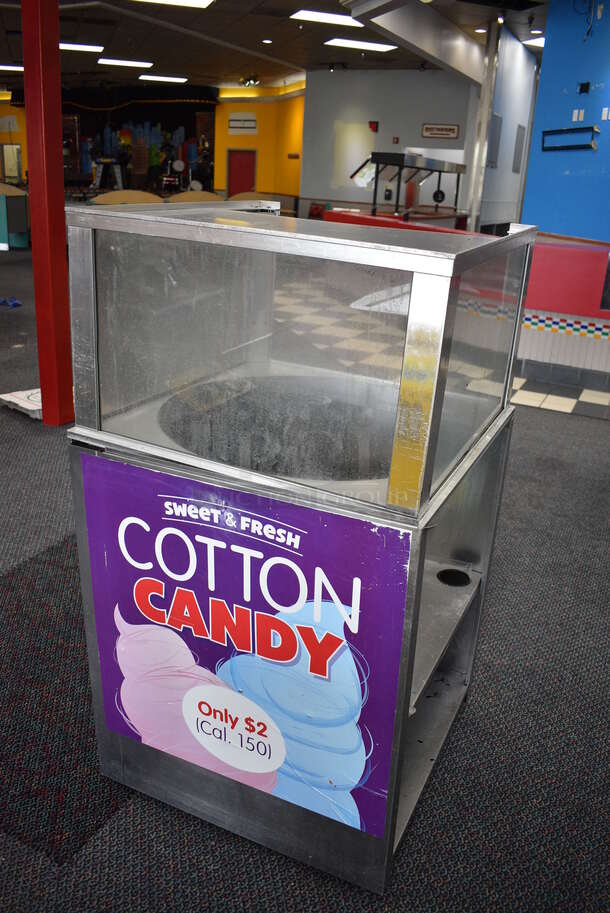 Metal Commercial Cotton Candy Machine Stand. 28x28x50 - Image 4 of 5