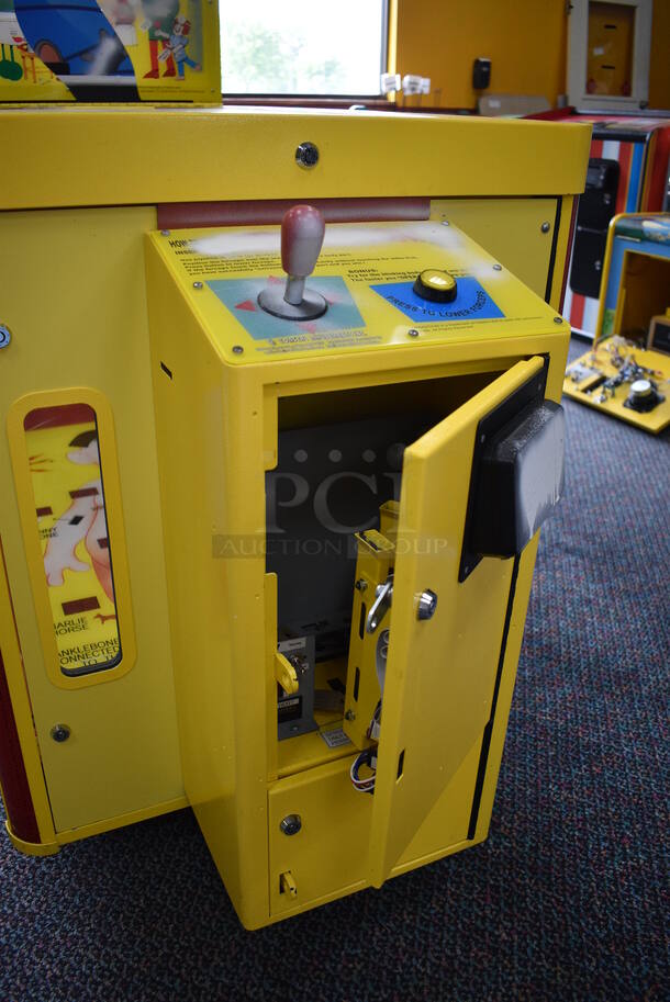 PAOKAI Electronic Enterprise Model 830 Yellow Metal Operation Skill Arcade Game on Casters. 110 Volts, 1 Phase. 28.5x66x85 - Image 2 of 11