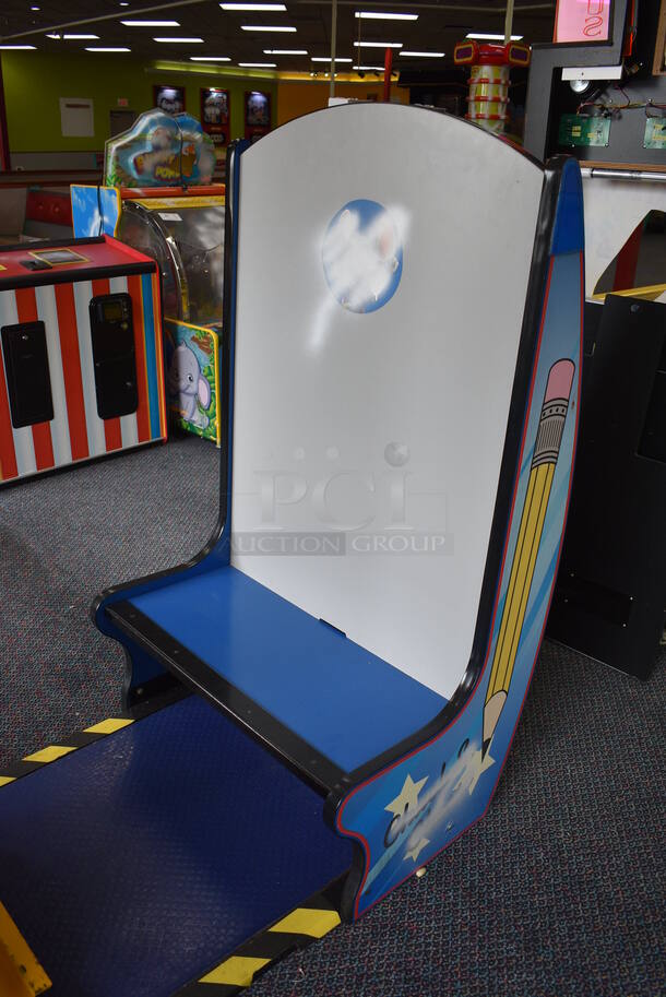 Innovative Concepts in Entertainment ICE Metal Chuck E Cheese Style Sketch Book Arcade Game. 32x80x77 - Image 3 of 11