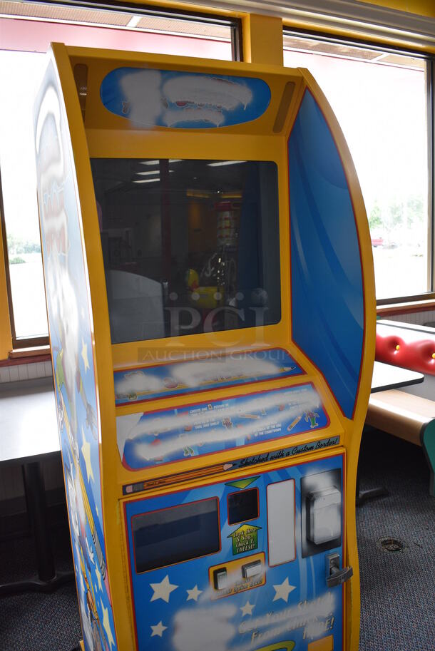 Innovative Concepts in Entertainment ICE Metal Chuck E Cheese Style Sketch Book Arcade Game. 32x80x77 - Image 4 of 11