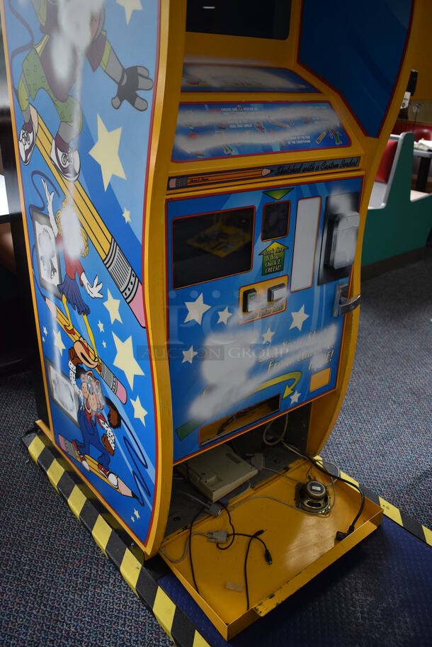 Innovative Concepts in Entertainment ICE Metal Chuck E Cheese Style Sketch Book Arcade Game. 32x80x77 - Image 5 of 11