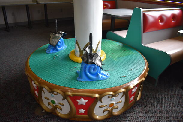 2013 Universal Space Amusement Equipment Model B-330 Metal Angel Carousel (CEC) Arcade Game. 55x55x95 - Image 3 of 8
