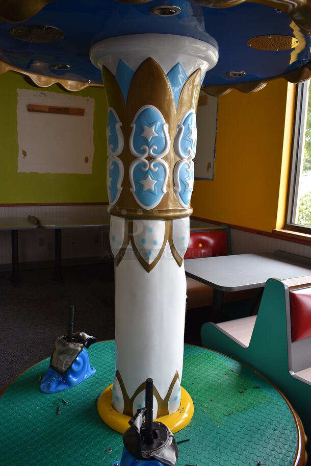 2013 Universal Space Amusement Equipment Model B-330 Metal Angel Carousel (CEC) Arcade Game. 55x55x95 - Image 4 of 8