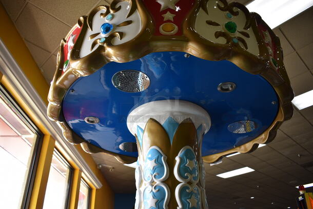 2013 Universal Space Amusement Equipment Model B-330 Metal Angel Carousel (CEC) Arcade Game. 55x55x95 - Image 7 of 8