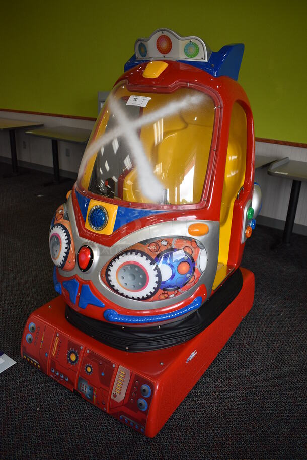 2013 Universal Space Amusement Model B-357 Metal Space Ship Arcade Game on Commercial Casters. 110 Volts, 1 Phase. 34x50x65 - Image 1 of 12