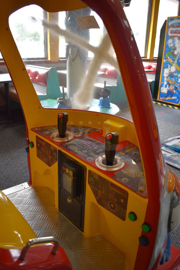 2013 Universal Space Amusement Model B-357 Metal Space Ship Arcade Game on Commercial Casters. 110 Volts, 1 Phase. 34x50x65 - Image 6 of 12
