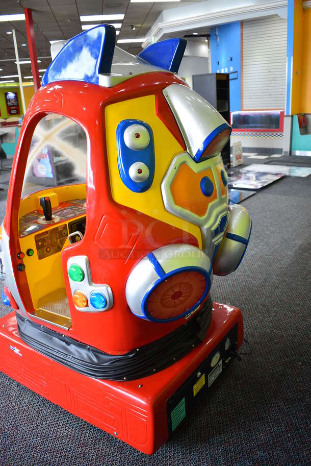 2013 Universal Space Amusement Model B-357 Metal Space Ship Arcade Game on Commercial Casters. 110 Volts, 1 Phase. 34x50x65 - Image 9 of 12