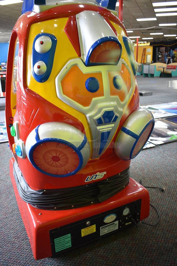 2013 Universal Space Amusement Model B-357 Metal Space Ship Arcade Game on Commercial Casters. 110 Volts, 1 Phase. 34x50x65 - Image 10 of 12