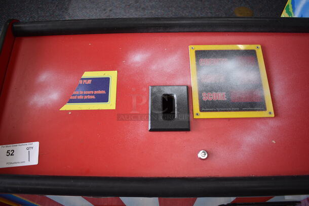 Red Metal Base To Arcade Game. 35x19x36 - Image 3 of 6