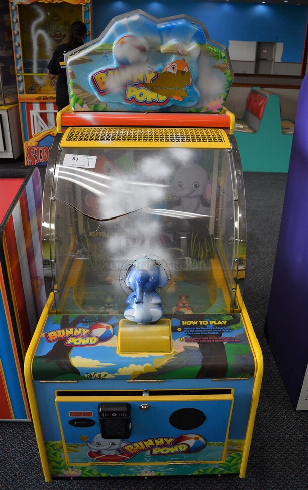 2017 Universal Space Amusement Model A-366 Metal Floor Style Bunny Pond Arcade Game. 110 Volts, 1 Phase. 26x44x59 - Image 1 of 12