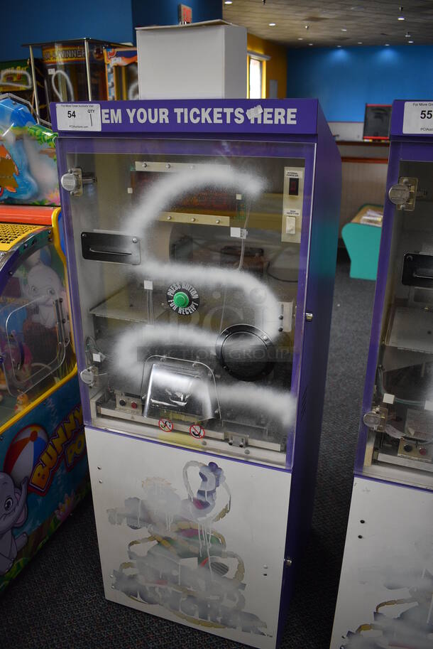 Purple Floor Style Ticket Eater Ticket Counter. 21x24x60 - Image 3 of 8