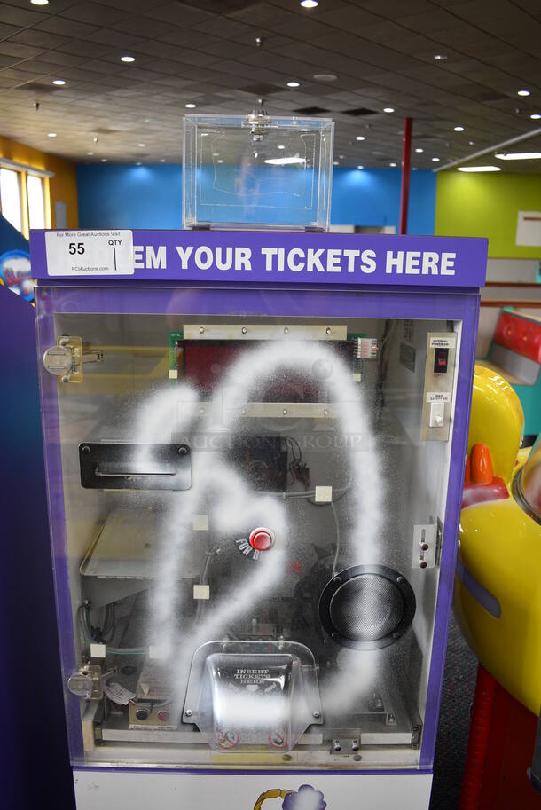 Purple Floor Style Ticket Eater Ticket Counter. 21x24x60 - Image 4 of 6