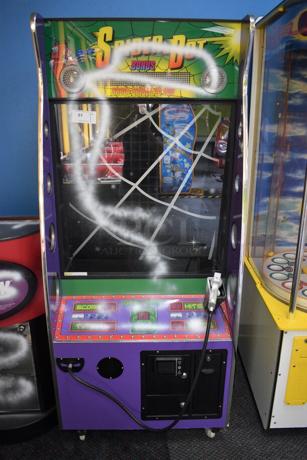 PAOKAI Electronic Enterprise Model 820 Metal Floor Style Spider Bot Arcade Game on Casters. 110 Volts, 1 Phase. 33x29x77