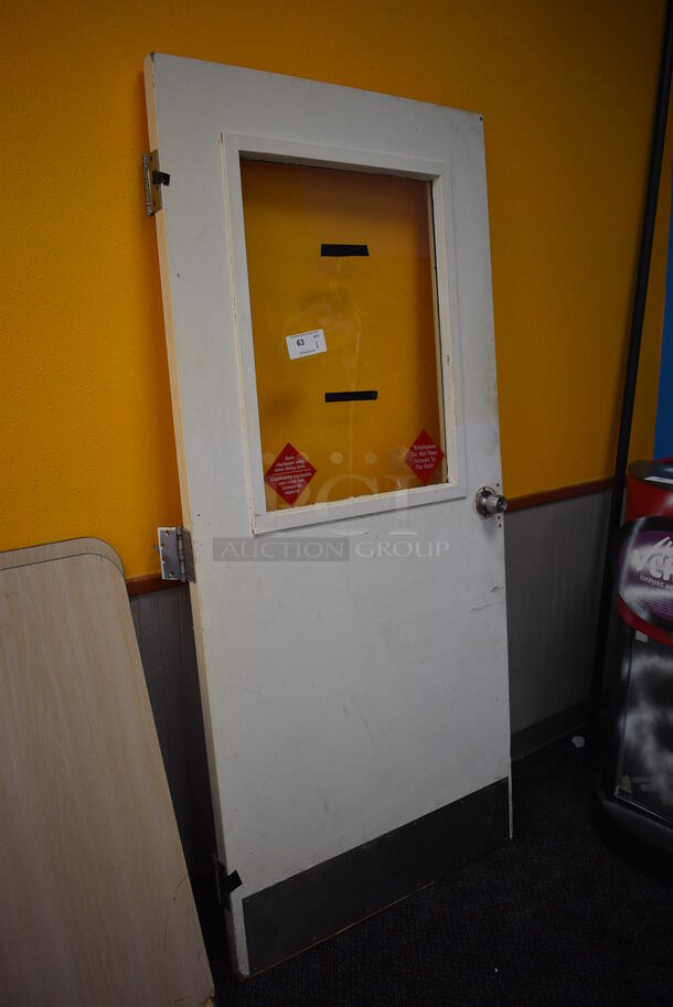White Door w/ Window. 36x7x80 - Image 2 of 3