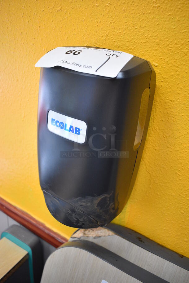 Ecolab Poly Wall Mount Soap Dispenser. 5.5x4x10. BUYER MUST REMOVE - Image 2 of 3