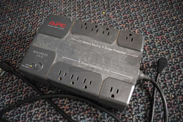 ALL ONE MONEY! Lot of 2 Items; APC Back UPS ES 350 Power Surge Protector and Power Strip. 12x2.5x1.5, 10.5x6.5x3.5 - Image 2 of 4