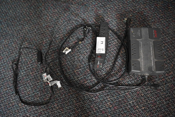 ALL ONE MONEY! Lot of 2 Items; APC Back UPS ES 350 Power Surge Protector and Power Strip. 12x2.5x1.5, 10.5x6.5x3.5 - Image 4 of 4