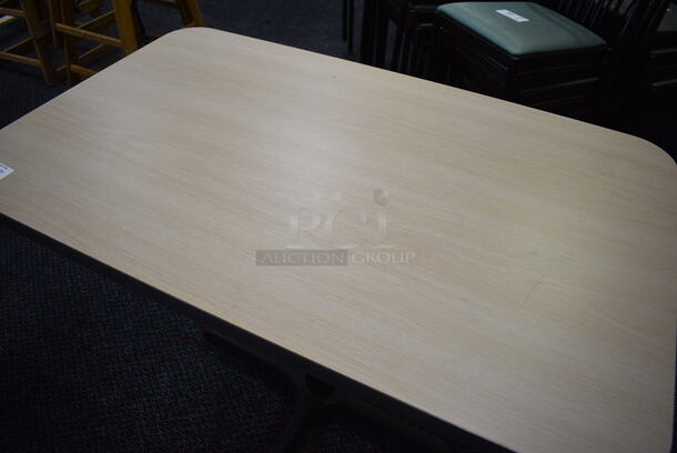 Table on Black Metal Table Base. 42x26x30 - Image 3 of 3
