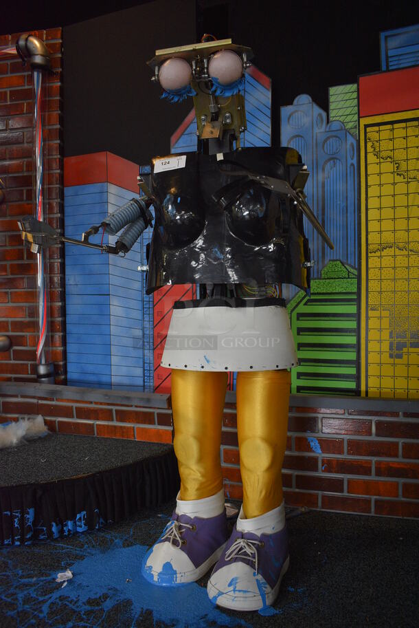 Metal Animatronic Band Member w/ Purple Shoes. 29x30x64. BUYER MUST REMOVE - Image 3 of 8