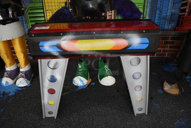 Metal Animatronic Band Member w/ Green Shoes, 2 Purple Hands and Fake Piano. 24x32x64, 40x20x38. BUYER MUST REMOVE - Image 2 of 8