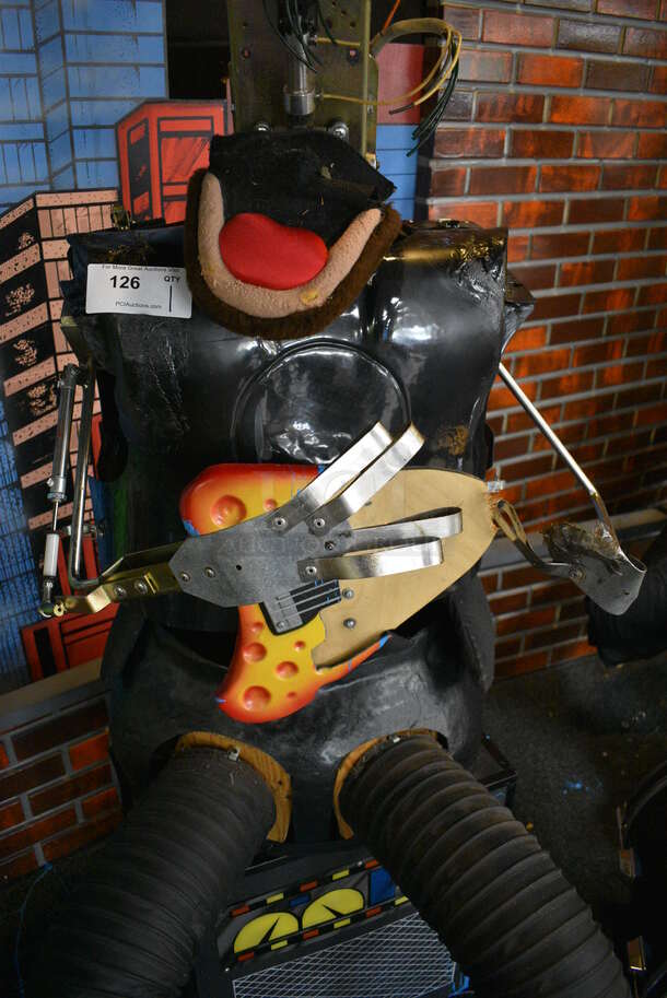 Metal Animatronic Band Member w/ Fake Guitar and Fake Amp. 30x29x69 BUYER MUST REMOVE - Image 5 of 9