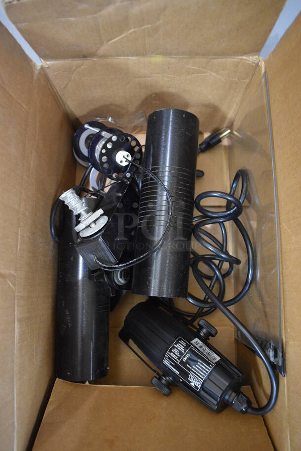 ALL ONE MONEY! Lot of Chauvet Stage Light and 2 Metal Light Holders. 9x3x5 - Image 4 of 4