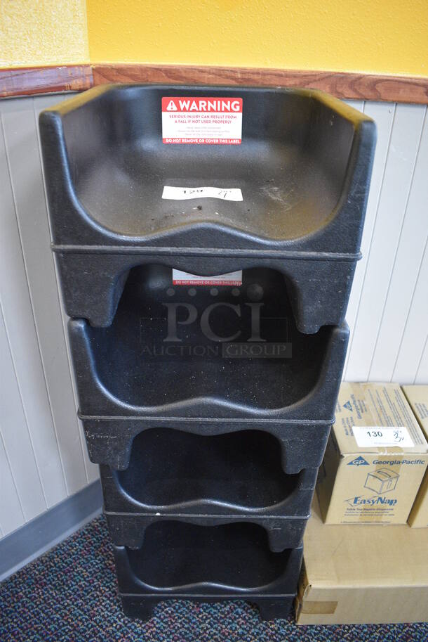 4 Black Poly Booster Seats. 13x12x9. 4 Times Your Bid!