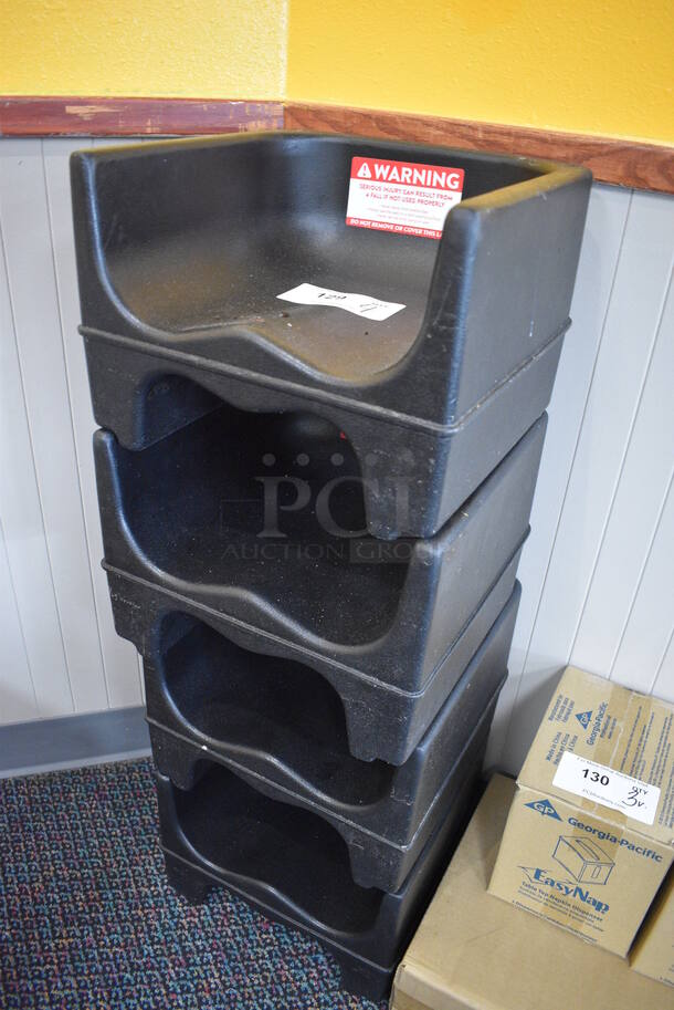 4 Black Poly Booster Seats. 13x12x9. 4 Times Your Bid! - Image 2 of 3