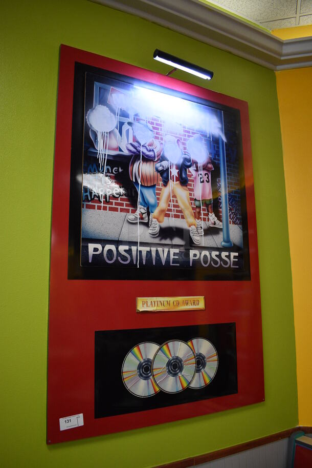 Wall Mount Positive Posse Sign w/ Display Light. 48x1x72. BUYER MUST REMOVE - Image 2 of 5