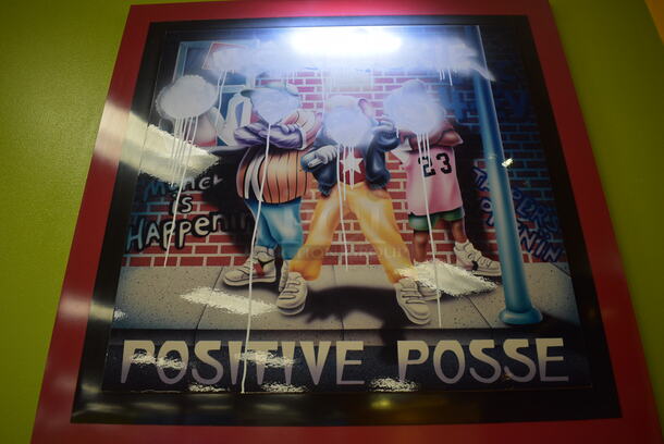 Wall Mount Positive Posse Sign w/ Display Light. 48x1x72. BUYER MUST REMOVE - Image 4 of 5